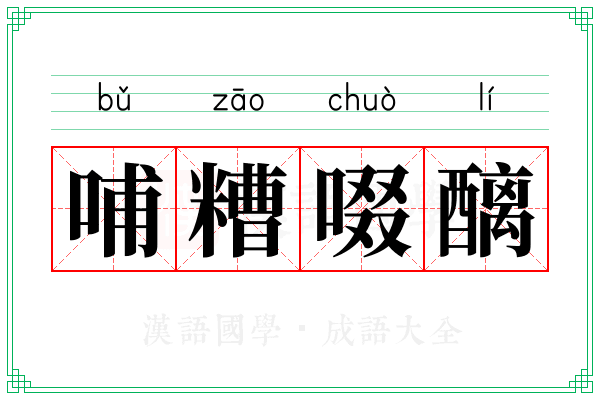 哺糟啜醨