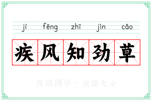 疾风知劲草