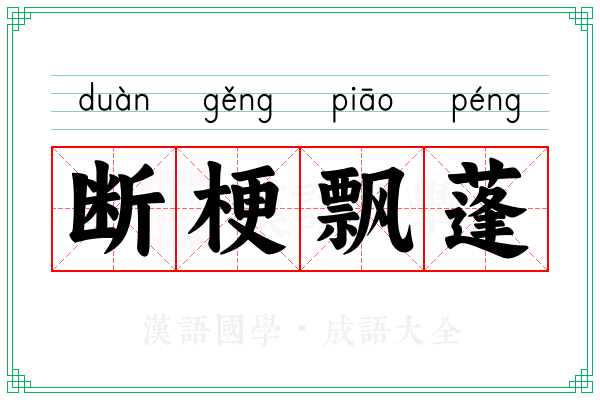 断梗飘蓬