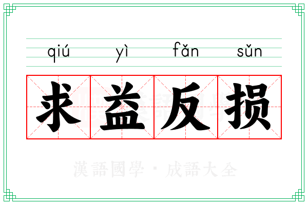 求益反损