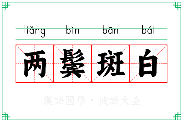 两鬓斑白