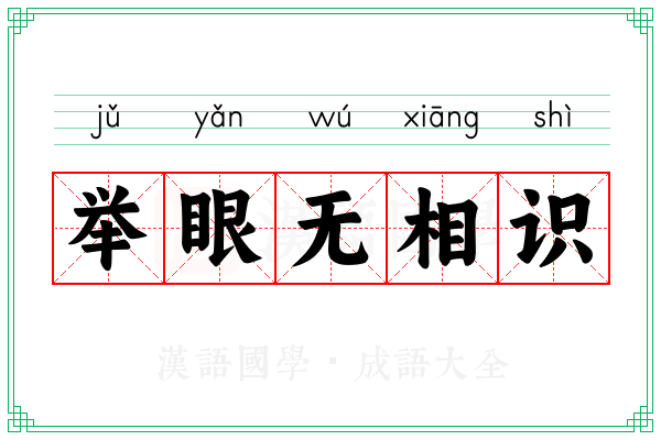 举眼无相识