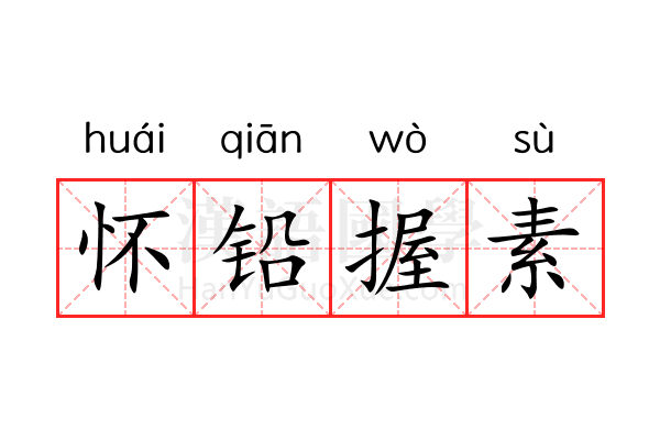 怀铅握素