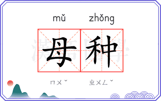 母种 母种