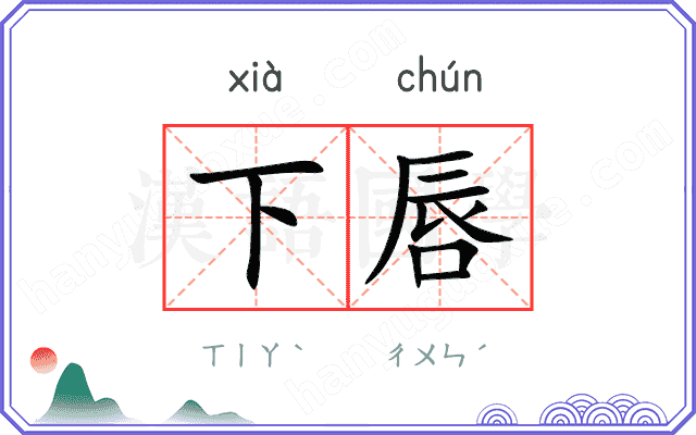下唇