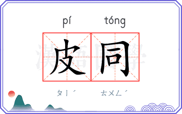 皮同