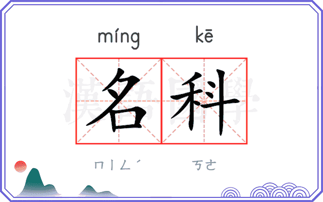 名科