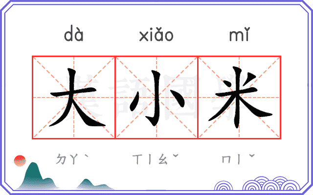 大小米 大小米