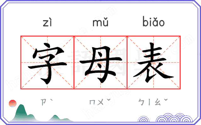字母表