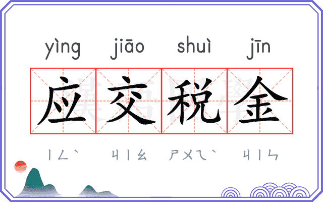 应交税金 应交税金