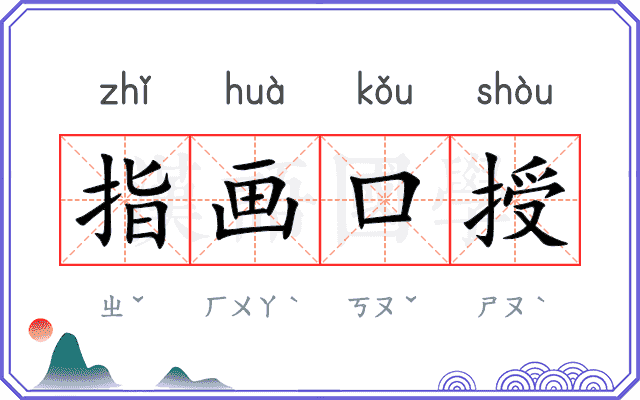 指画口授