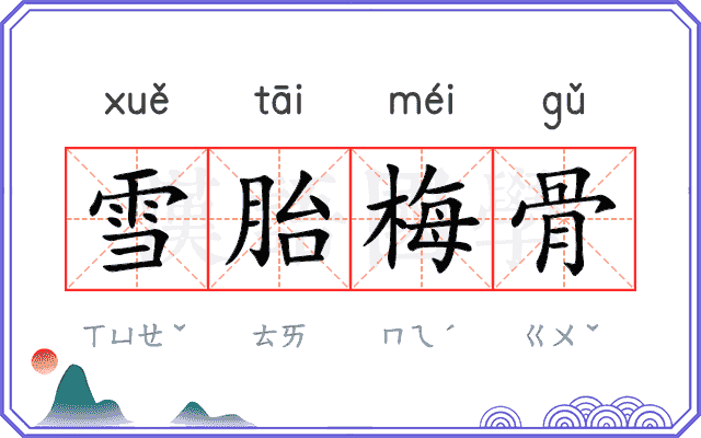 雪胎梅骨 雪胎梅骨