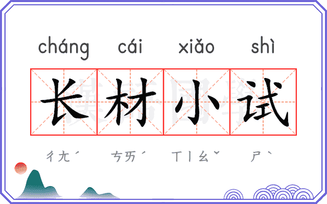 长材小试