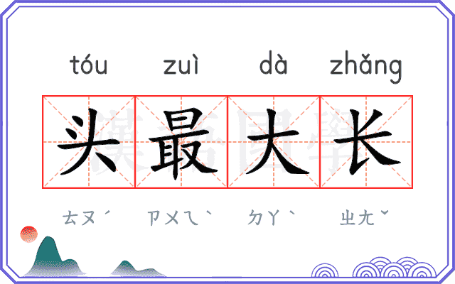 头最大长 头最大长
