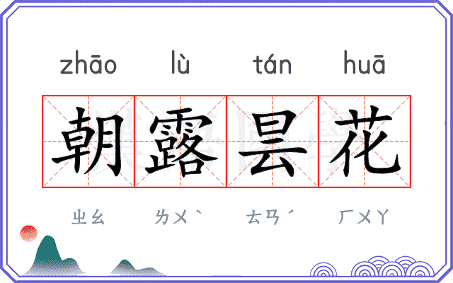 朝露昙花 朝露昙花