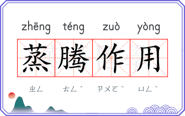 蒸腾作用 蒸腾作用