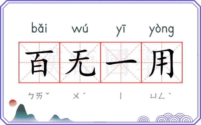 百无一用