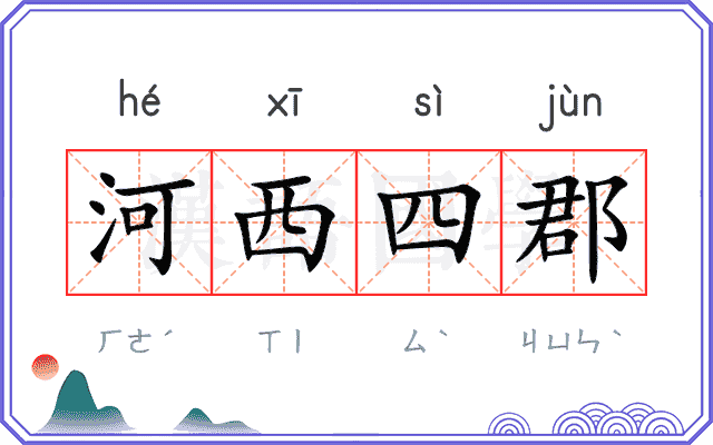 河西四郡 河西四郡