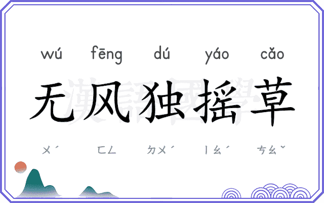 无风独摇草 无风独摇草